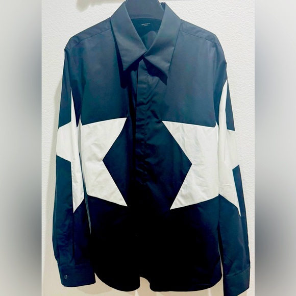 NWTS Balmain Star Poplin Button Down Shirt - Picture 1 of 14